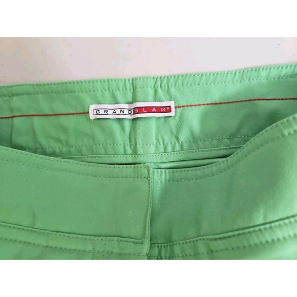 Grandslam Woman Size 6~ Green Golf Capri Crop Pants Wide Leg Toggle. - Picture 4 of 9